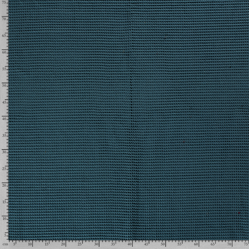 WAFFLE PLAIN DYED PETROL