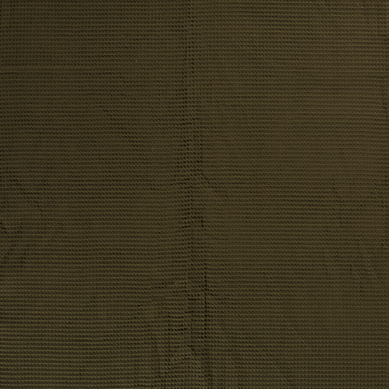 WAFFLE PLAIN DYED KHAKI GREEN