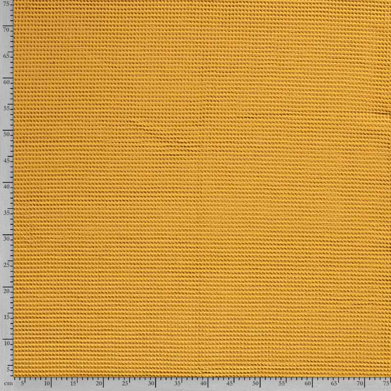 WAFFLE PLAIN DYED OKER