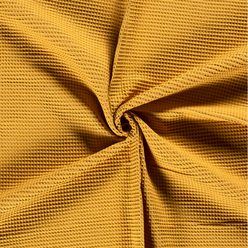 WAFFLE PLAIN DYED OKER