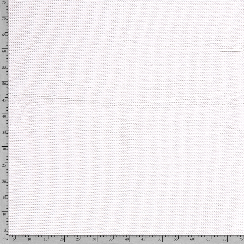 WAFFLE PLAIN DYED WHITE