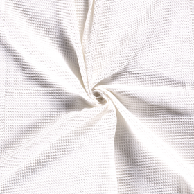 WAFFLE PLAIN DYED WHITE