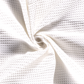 WAFFLE PLAIN DYED WHITE