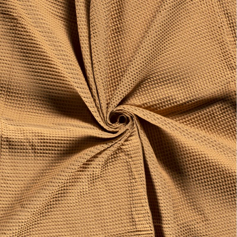 WAFFLE PLAIN DYED CAMEL