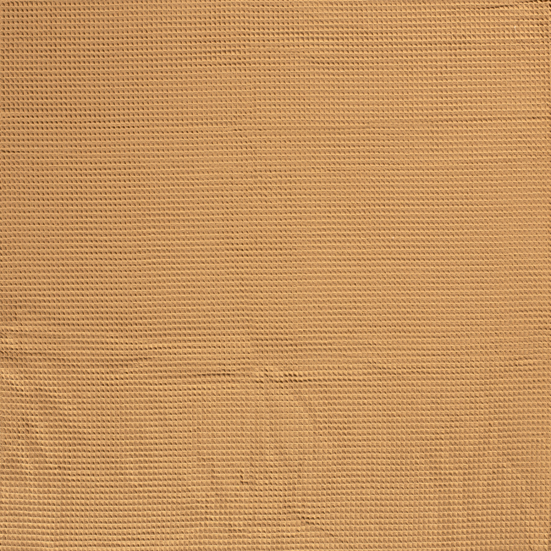 WAFFLE PLAIN DYED CAMEL