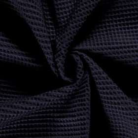 WAFFLE PLAIN DYED NAVY