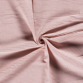 WAFFLE PLAIN DYED LIGHT PINK