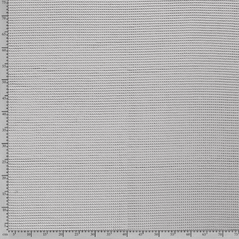WAFFLE PLAIN DYED LIGHT GREY