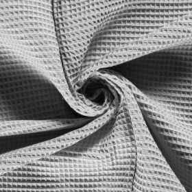 WAFFLE PLAIN DYED LIGHT GREY
