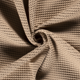 WAFFLE PLAIN DYED BEIGE