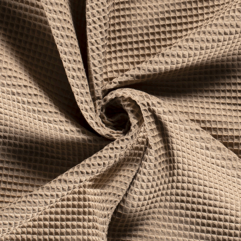 WAFFLE PLAIN DYED BEIGE