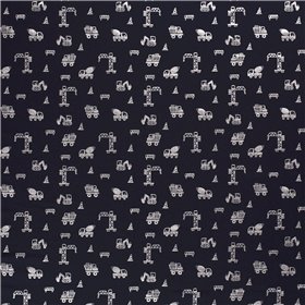 JERSEY BAWEŁNIANY FOLIA BUDOWA NAVY