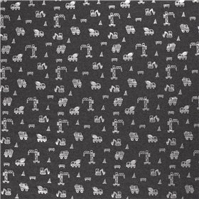 JERSEY BAWEŁNIANY FOLIA BUDOWA DARK GREY