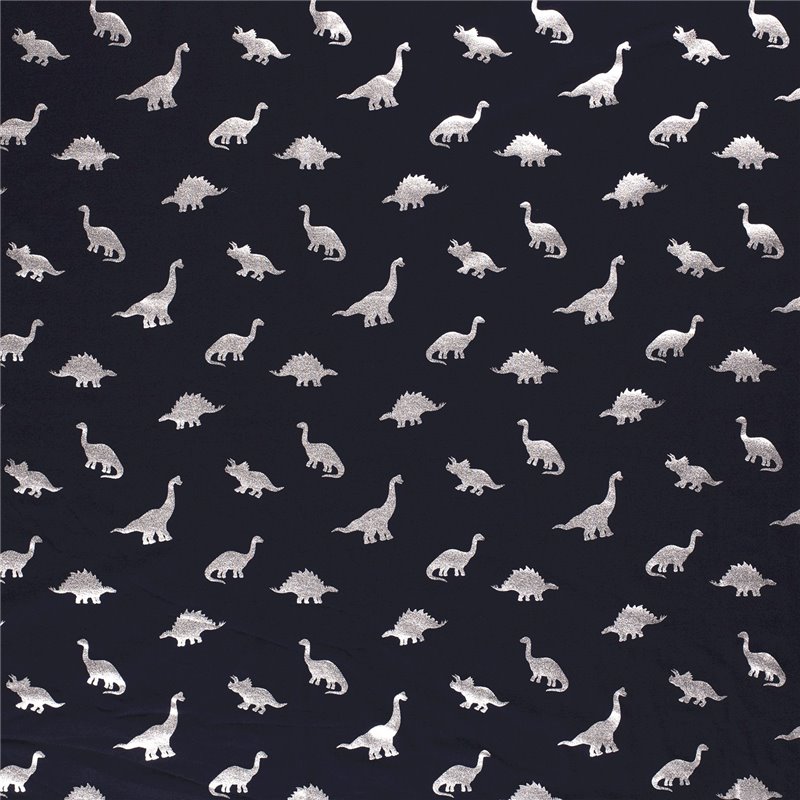 JERSEY BAWEŁNIANY FOLIA DINO NAVY