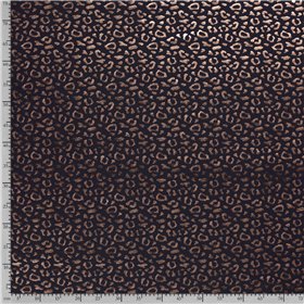 JERSEY BAWEŁNIANY FOLIA GEPARD NAVY