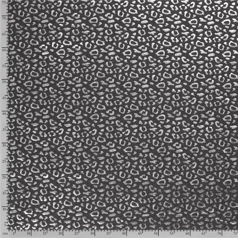 JERSEY BAWEŁNIANY FOLIA GEPARD DARK GREY