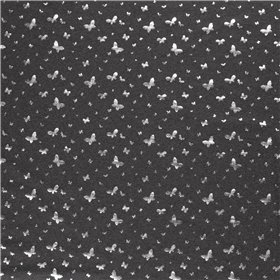 JERSEY BAWEŁNIANY FOLIA MOTYL  DARK GREY