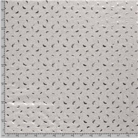 JERSEY BAWEŁNIANY FOLIA PIÓRA LIGHT GREY