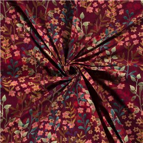 JERSEY BAWEŁNIANY CYFRA LAS BORDEAUX BORDEAUX