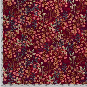 JERSEY BAWEŁNIANY CYFRA LAS BORDEAUX BORDEAUX