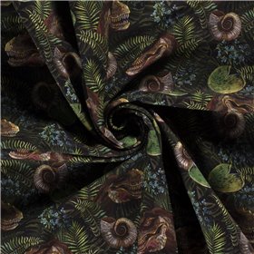 SOFTSHELL CYFROWY DINO BLACK BLACK