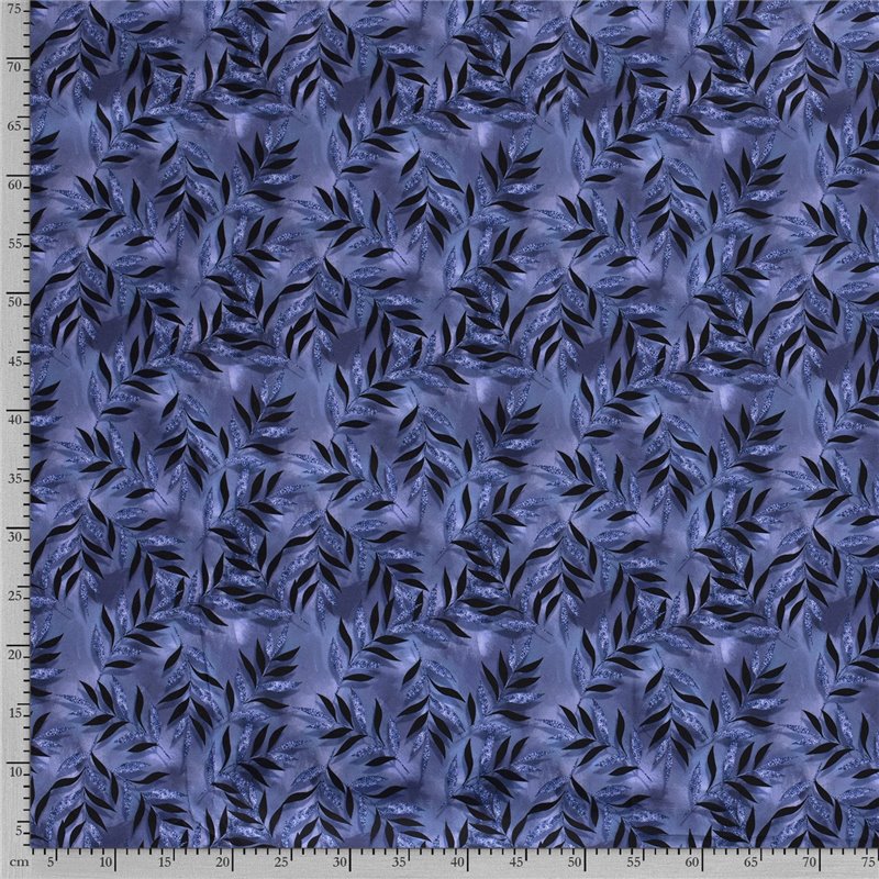 SOFTSHELL CYFROWY KWIATY INDIGO INDIGO