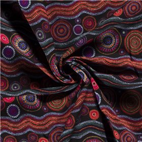 SOFTSHELL CYFROWY MANDALA BLACK BLACK
