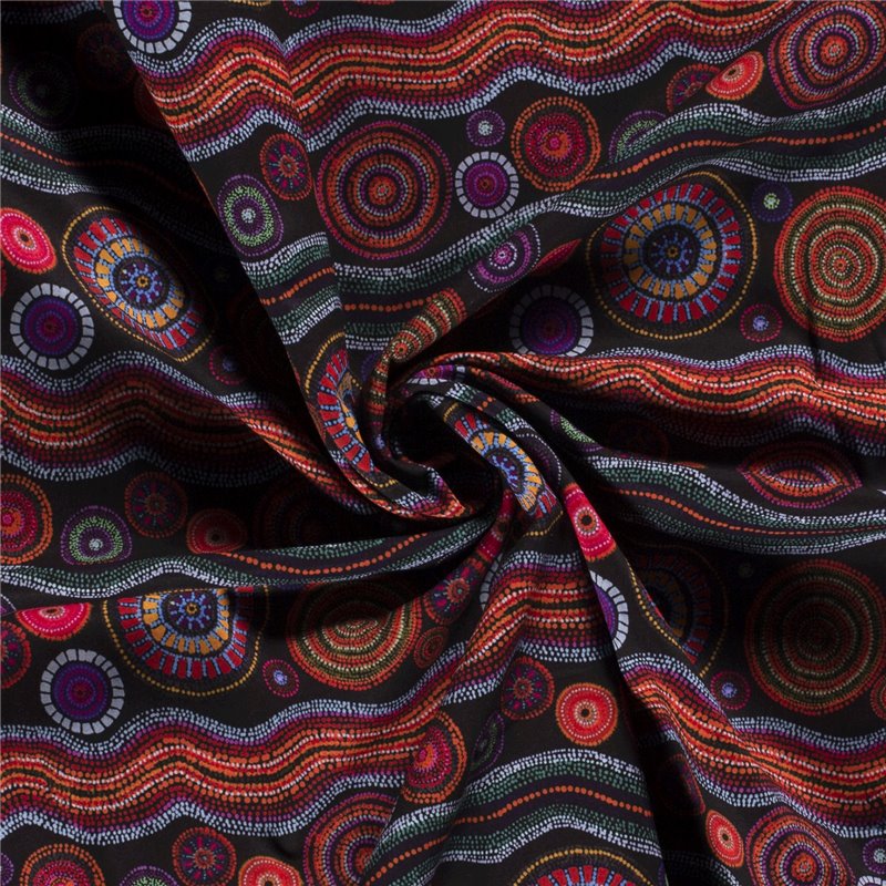 SOFTSHELL CYFROWY MANDALA BLACK BLACK