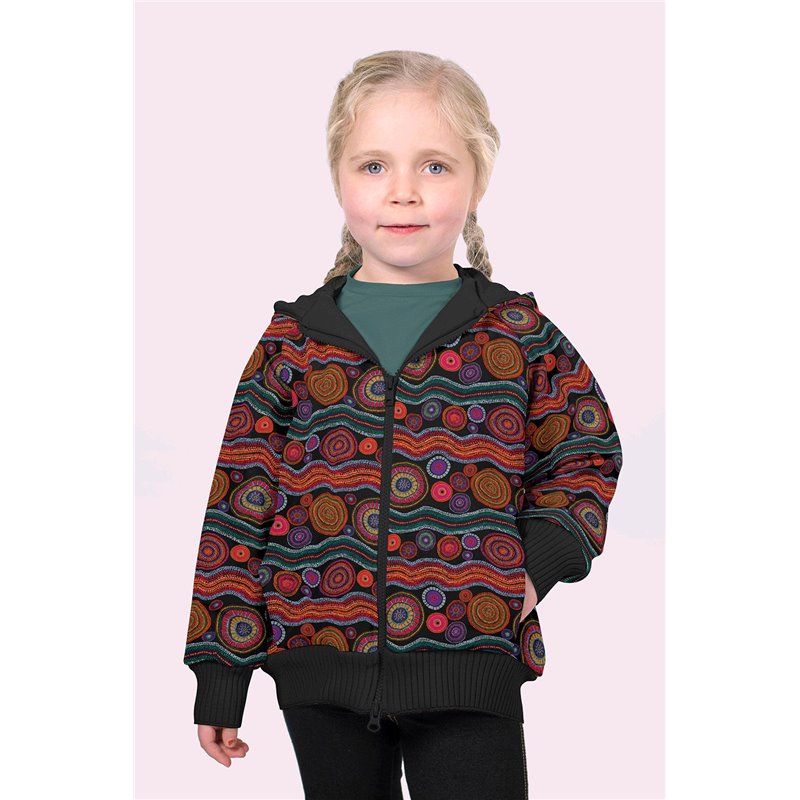 SOFTSHELL CYFROWY MANDALA BLACK BLACK