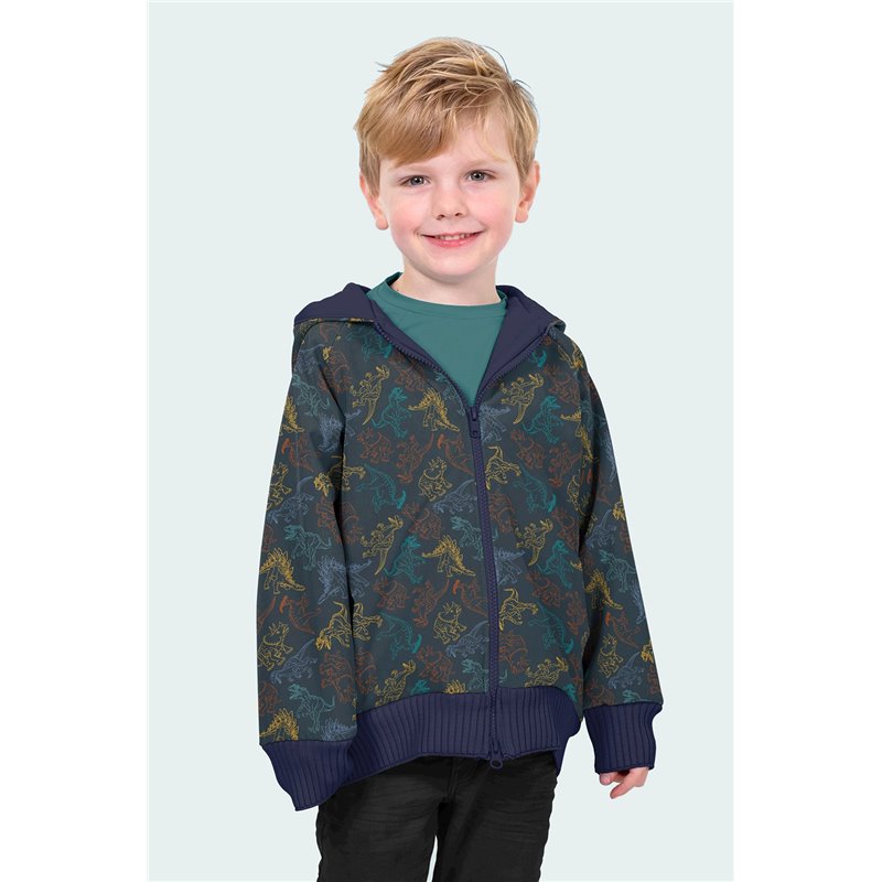 SOFTSHELL CYFROWY  DINO NAVY NAVY