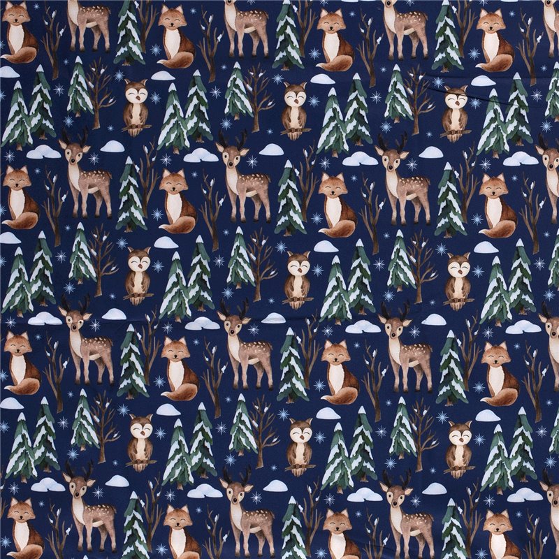 SOFTSHELL CYFROWY  ZWIERZĘTA INDIGO INDIGO