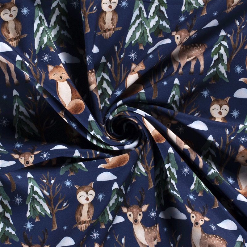 SOFTSHELL CYFROWY  ZWIERZĘTA INDIGO INDIGO