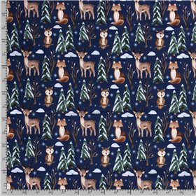 SOFTSHELL CYFROWY  ZWIERZĘTA INDIGO INDIGO