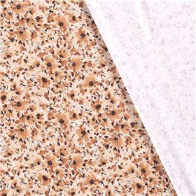 JERSEY BAWEŁNIANY CYFRA FLORA BEIGE