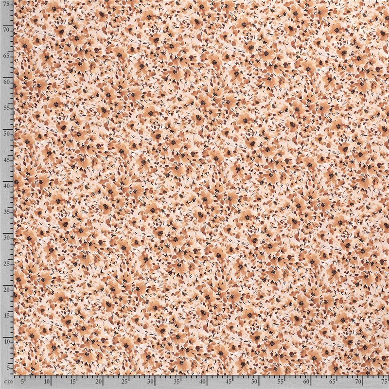 JERSEY BAWEŁNIANY CYFRA FLORA BEIGE