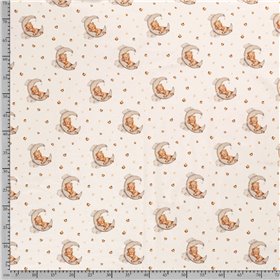 JERSEY BAWEŁNIANY CYFRA LEOPARD OFF WHITE