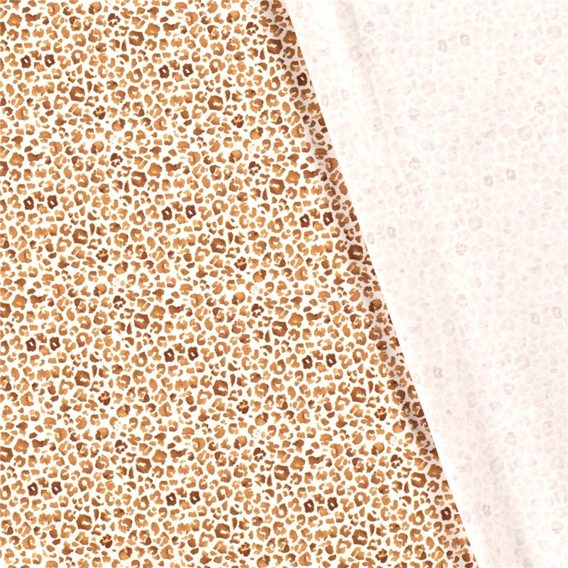 JERSEY BAWEŁNIANY CYFRA LEOPARD OFF WHITE