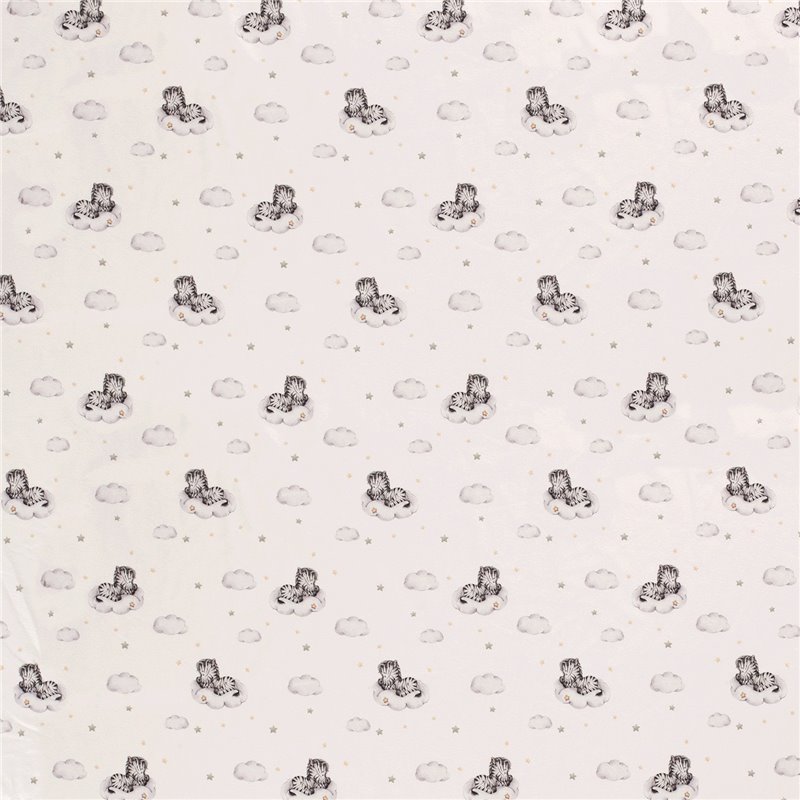 JERSEY BAWEŁNIANY CYFRA ZEBRA OFF WHITE
