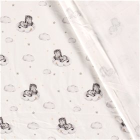 JERSEY BAWEŁNIANY CYFRA ZEBRA OFF WHITE