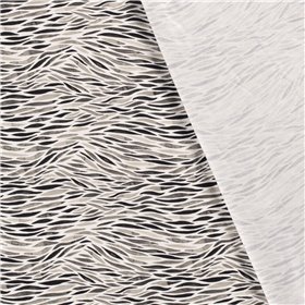 JERSEY BAWEŁNIANY CYFRA ZEBRA OFF WHITE