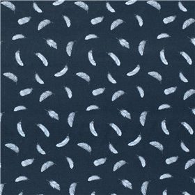 JERSEY BAWEŁNIANY CYFRA PIÓRA NAVY