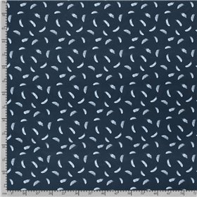 JERSEY BAWEŁNIANY CYFRA PIÓRA NAVY