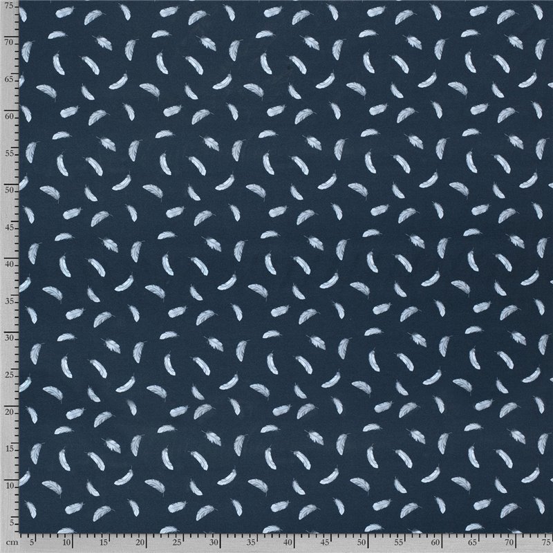 JERSEY BAWEŁNIANY CYFRA PIÓRA NAVY