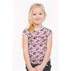 JERSEY BAWEŁNIANY CYFRA RÓŻE PINK