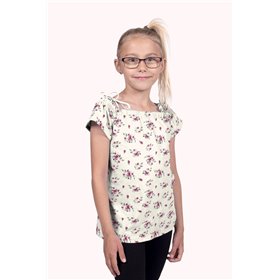 JERSEY BAWEŁNIANY CYFRA RÓŻE OFF WHITE