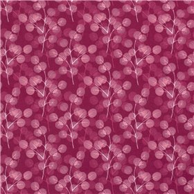 JERSEY BAWEŁNIANY CYFRA GAŁĄZKI WINE RED