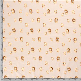 JERSEY BAWEŁNIANY CYFRA TYGRYS BEIGE