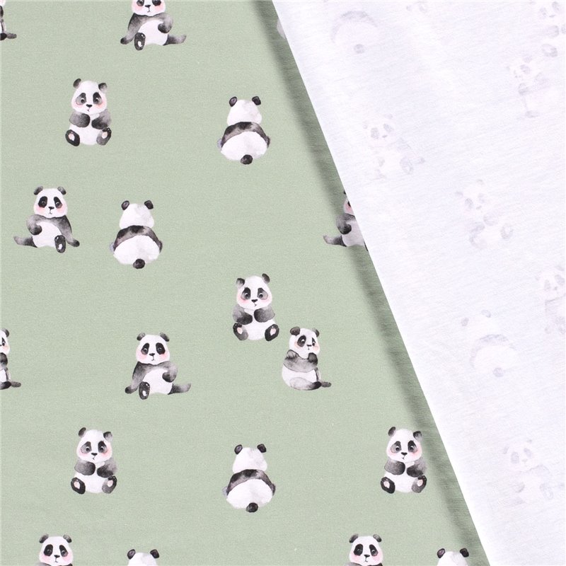 JERSEY BAWEŁNIANY CYFRA PANDA DARK MINT