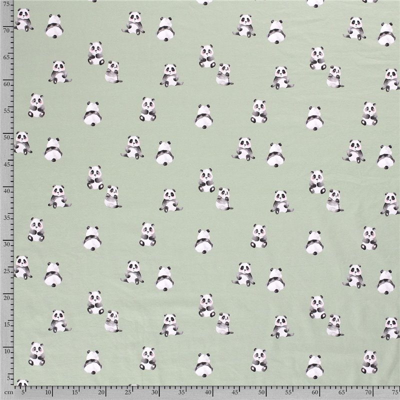 JERSEY BAWEŁNIANY CYFRA PANDA DARK MINT