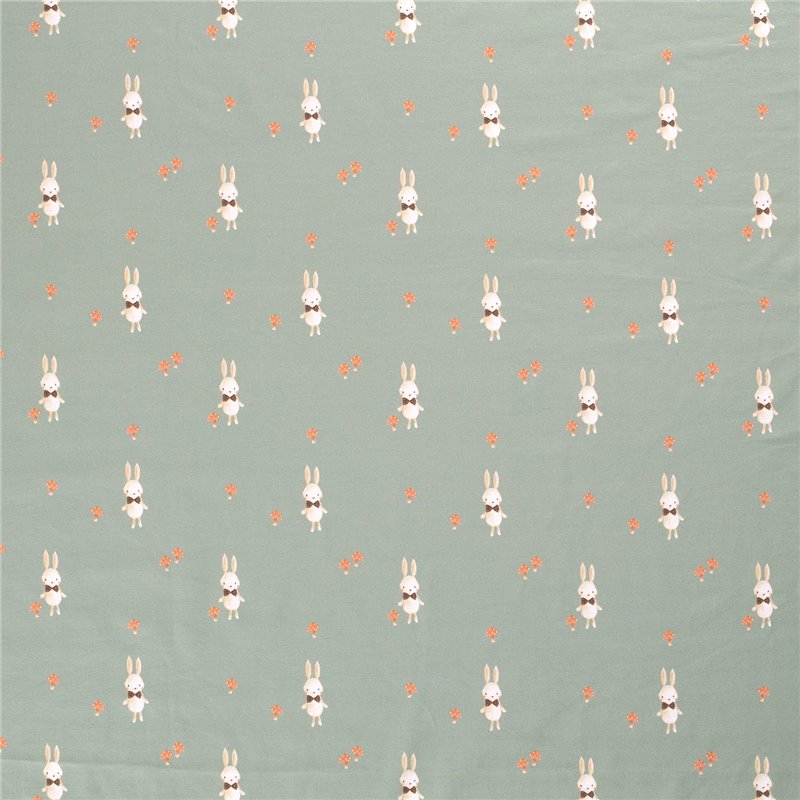 JERSEY BAWEŁNIANY CYFRA KRÓLIK DARK MINT